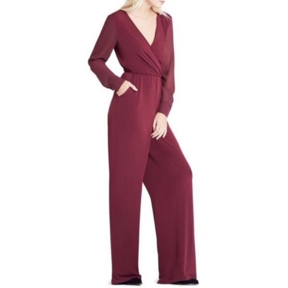 BCBGeneration Chiffon Wide Leg Jumpsuit